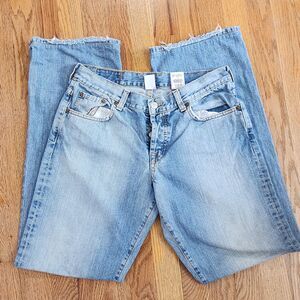 Lucky Brand Easy Rider Dungarees Womens 8/29 Bootcut Jeans Button Fly Light Wash